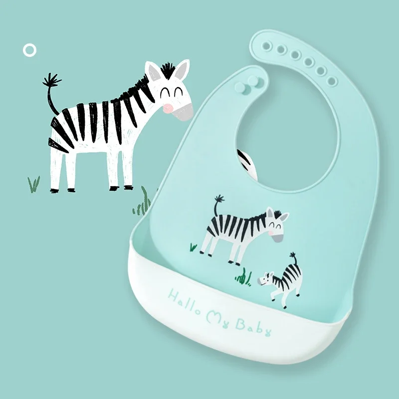 Waterproof Baby Bibs Silicone - 방수 기능이 있는 아기 턱받이, 귀여운