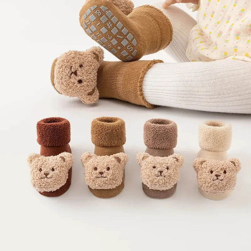 가을과 겨울 패션 벨벳 두꺼운 부드러운 밑창으로 간단하 - Unisex Baby Socks Non Slip 리뷰 및 가격